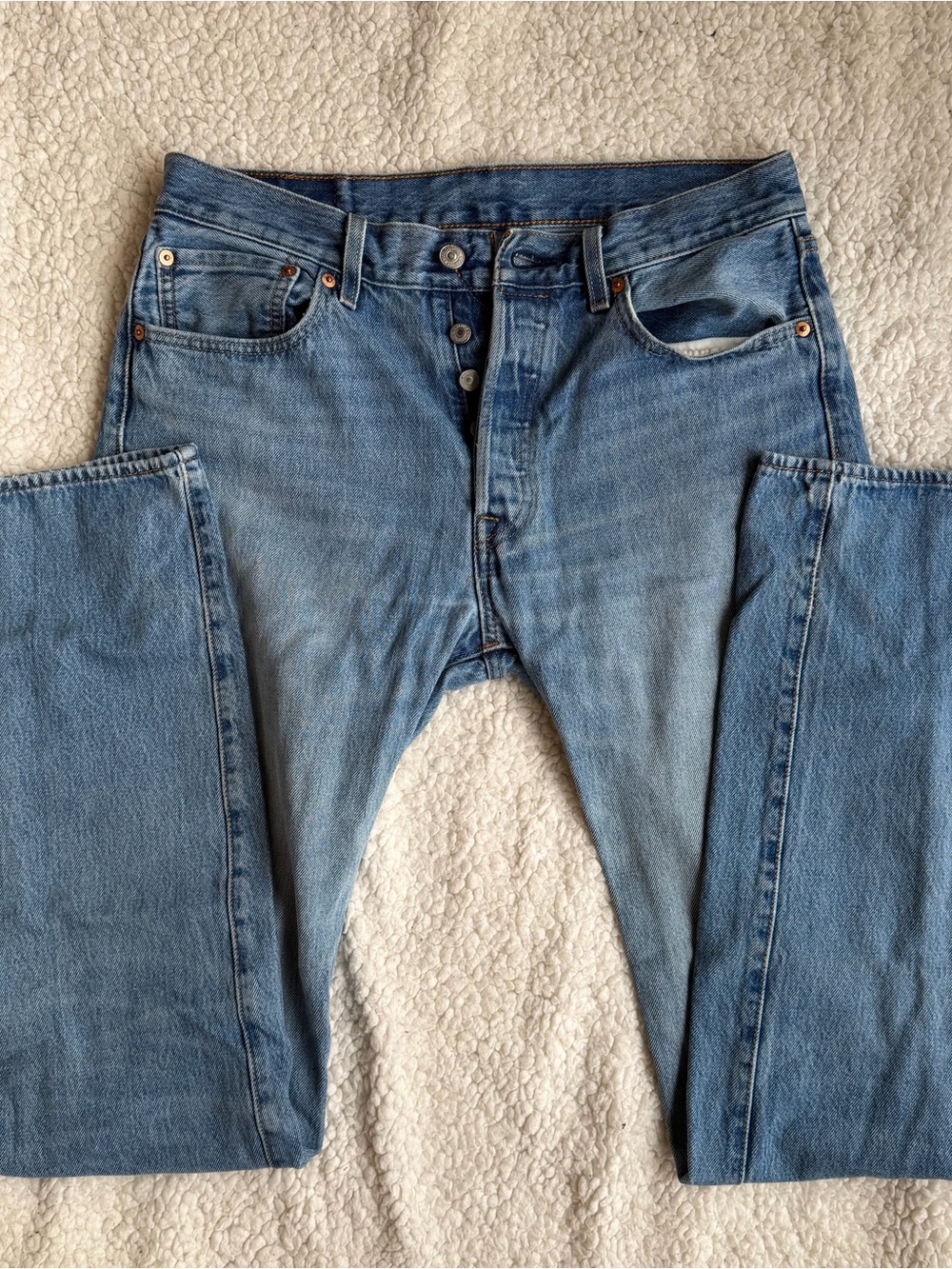 Levi's Vintage Wash Straight Leg Button Fly Jeans